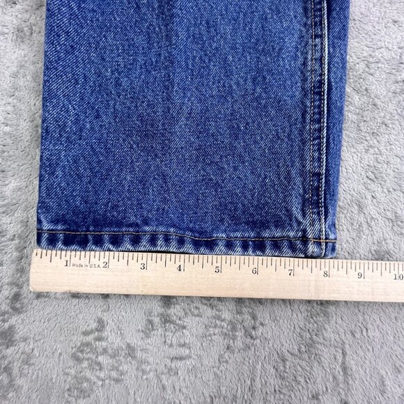 Diamond Gusset Jeans Mens 38x30 Blue Regular Fit Denim Made USA Workwear Classic - Picture 9 of 16